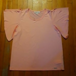 🌸 NWOT | MICHAEL KORS Peach Blouse  Size L 🌸